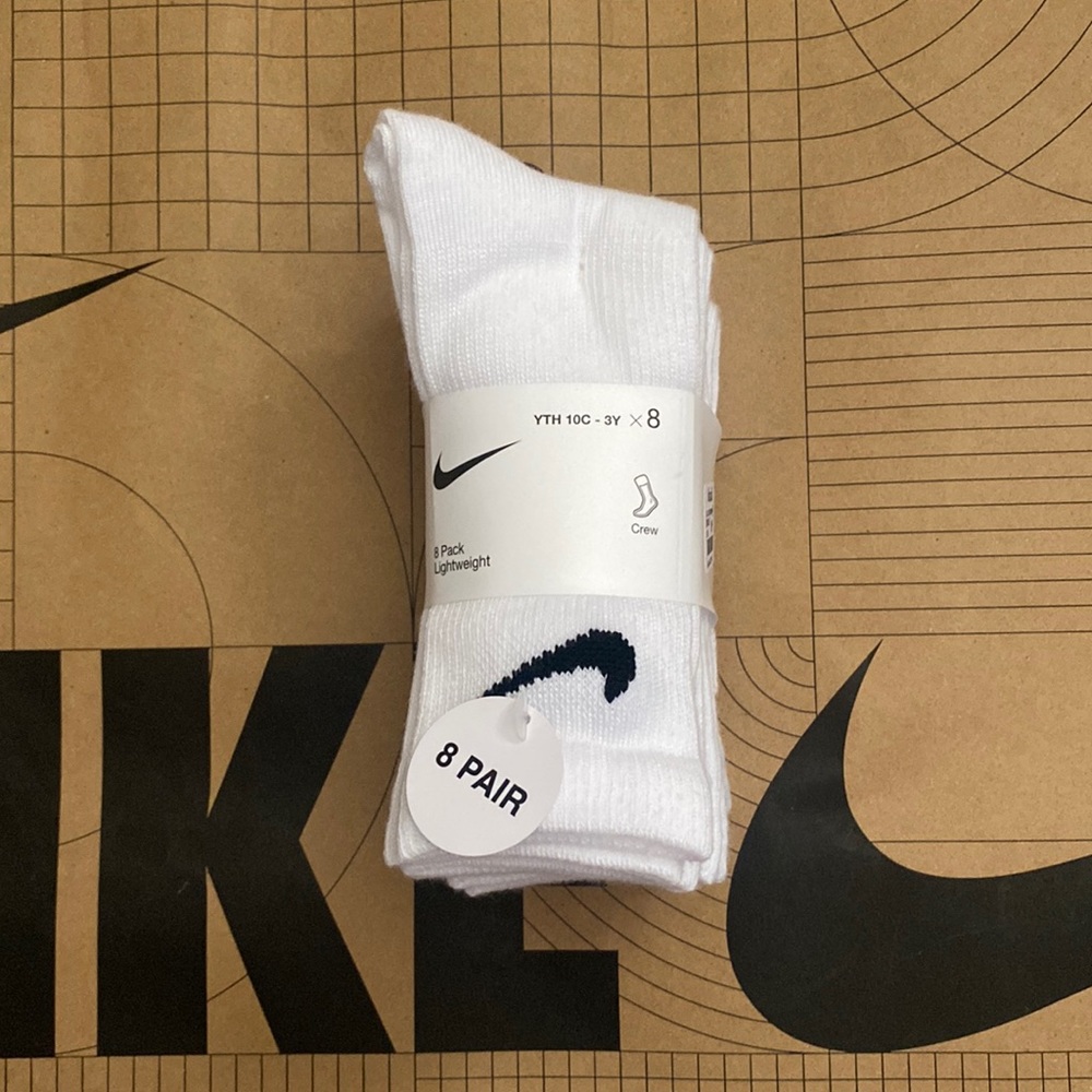 nike crew socks 8 pairs
